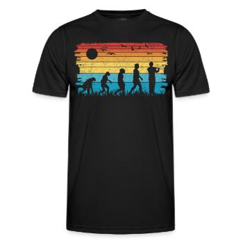 Flute Evolution Flute Flautist - Men's Functional T-Shirt - black - Front - AI Model Male 178 dark (178cm)