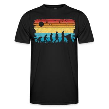 Garbage Man Evolution Garbage Truck - Men's Functional T-Shirt - black - Front - AI Model Male 178 dark (178cm)