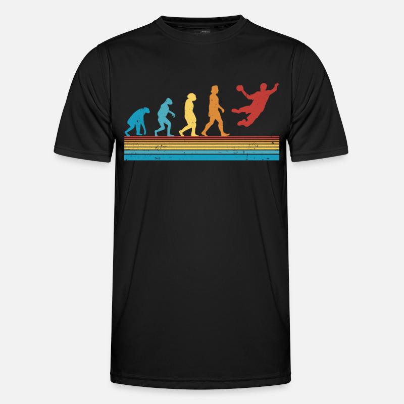 Handballer Evolution Handballteam Männer Funktions-T-Shirt