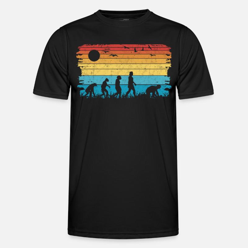 Pflasterer Evolution Steinsetzer Pflastersetzer - Männer Funktions-T-Shirt - Schwarz