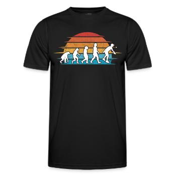 Pickleball Evolution Pickleball Players - Men's Functional T-Shirt - black - Front - AI Model Male 178 dark (178cm)