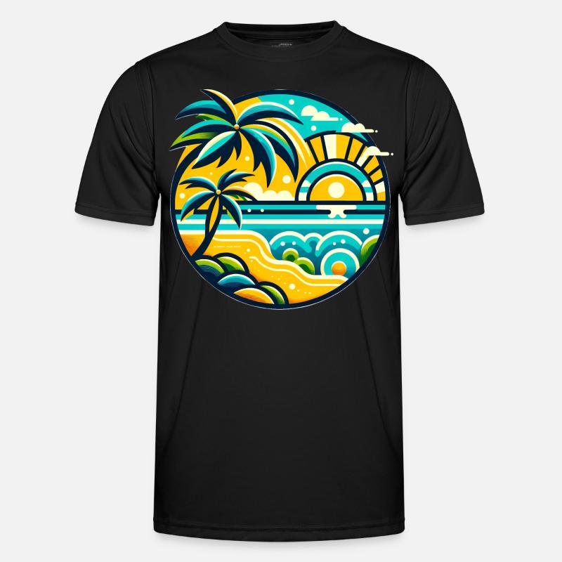 Tropical Paradise Men's Functional T-Shirt
