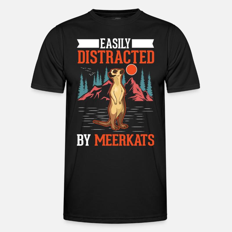 Erdmännchen Geschenk Meerkat Männer Funktions-T-Shirt