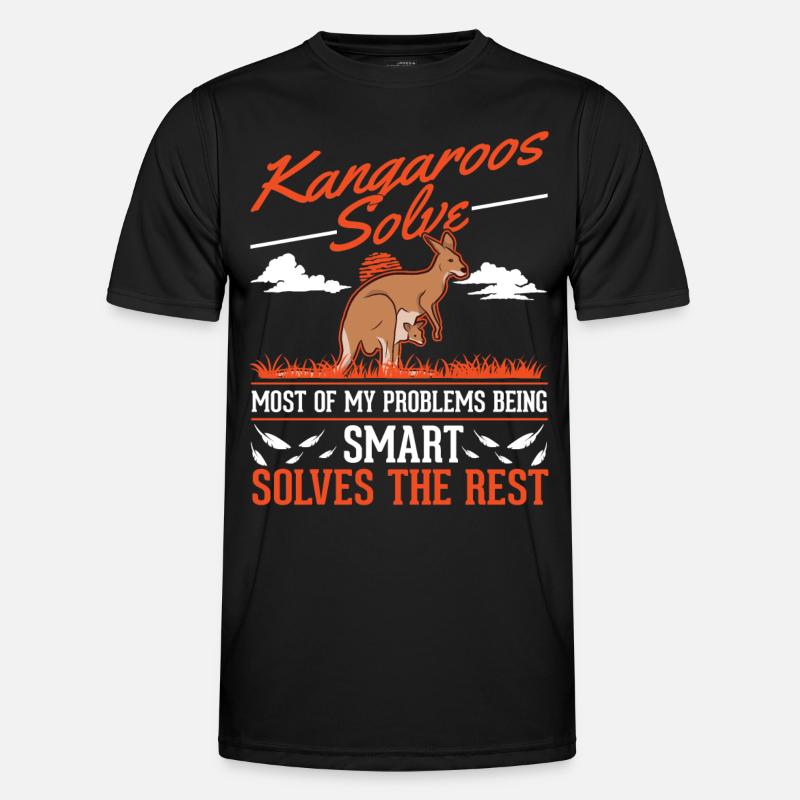 Kangaroo Australia Kangaroo - Men's Functional T-Shirt - black