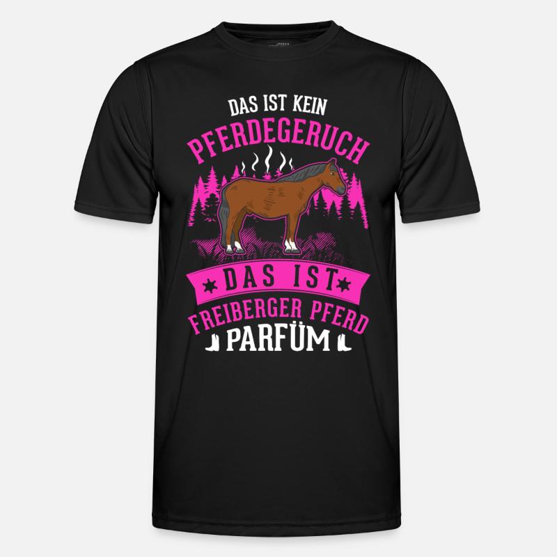 Freiberger Pferd Parfüm Männer Funktions-T-Shirt