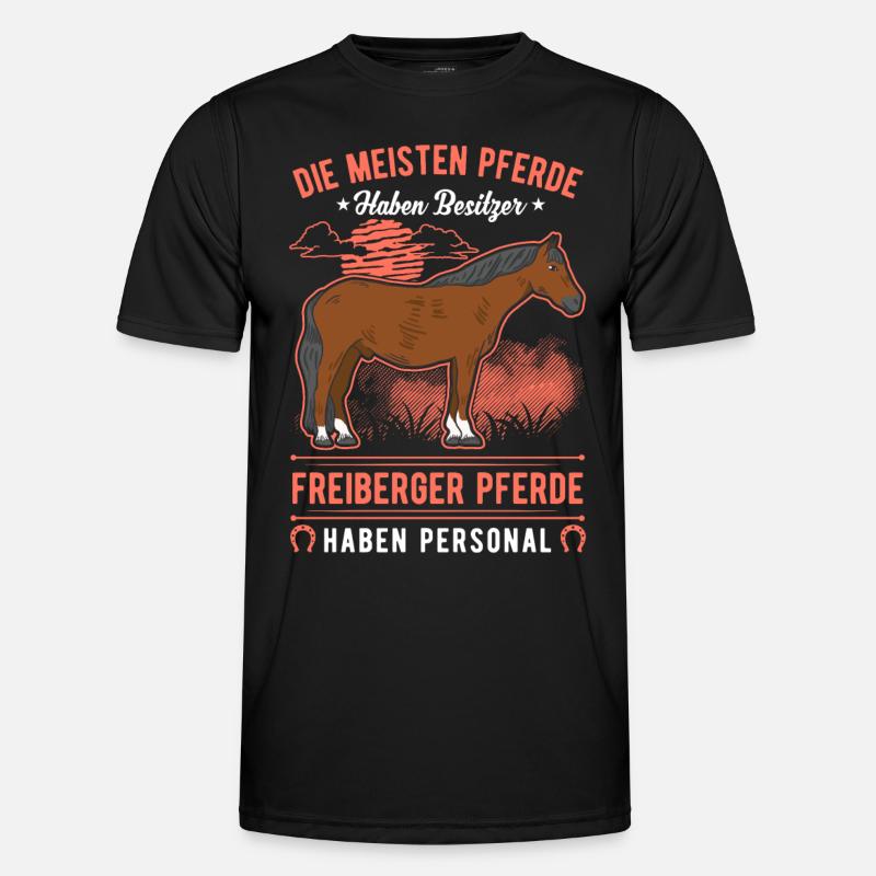 Freiberger Pferd Personal Männer Funktions-T-Shirt