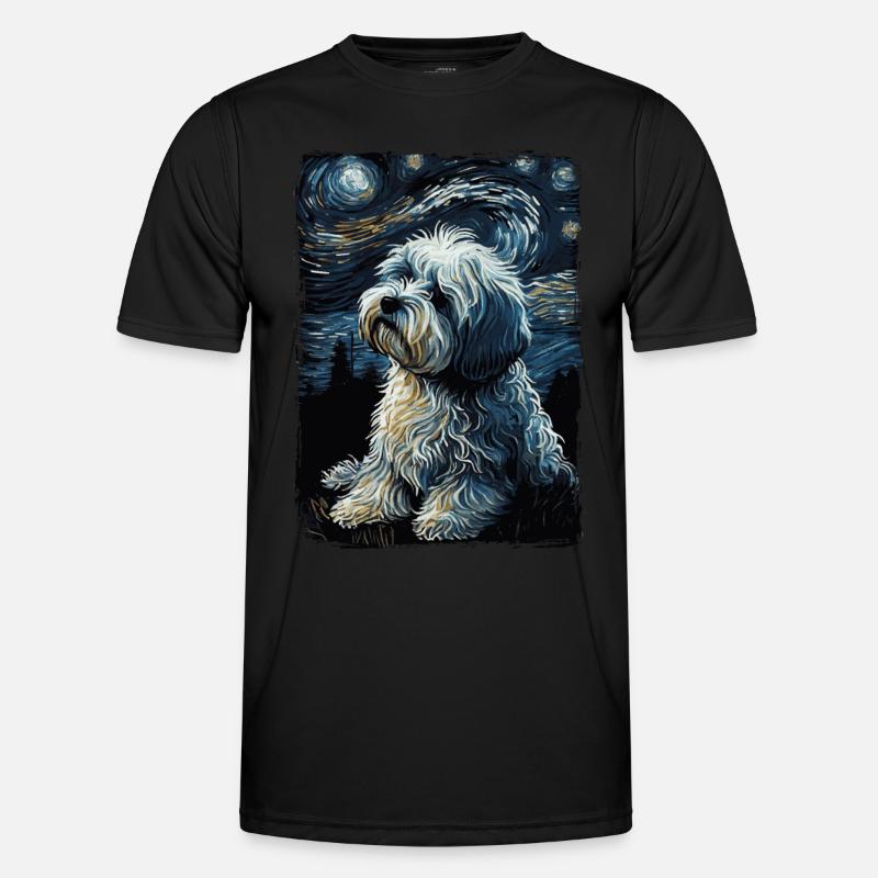 Havanese Starry Night - Men's Functional T-Shirt - black