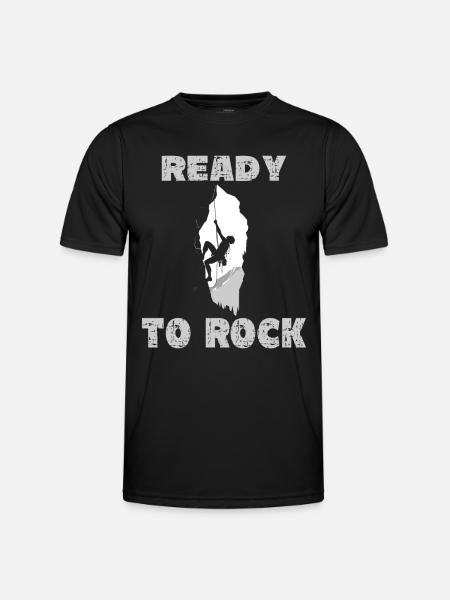Ready to Rock - Männer Funktions-T-Shirt - Schwarz