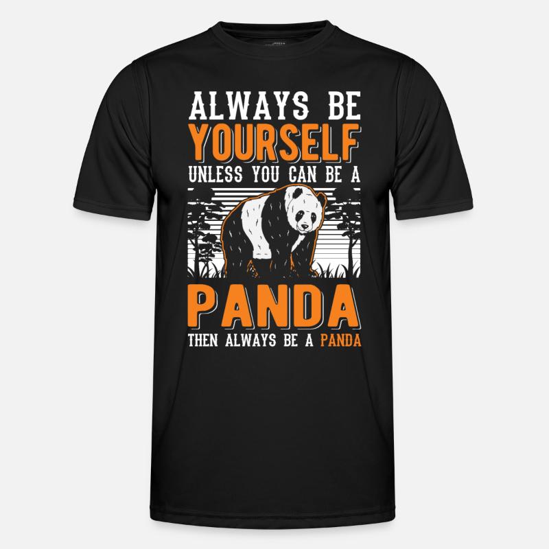 Always be yourself Panda - Men's Functional T-Shirt - black