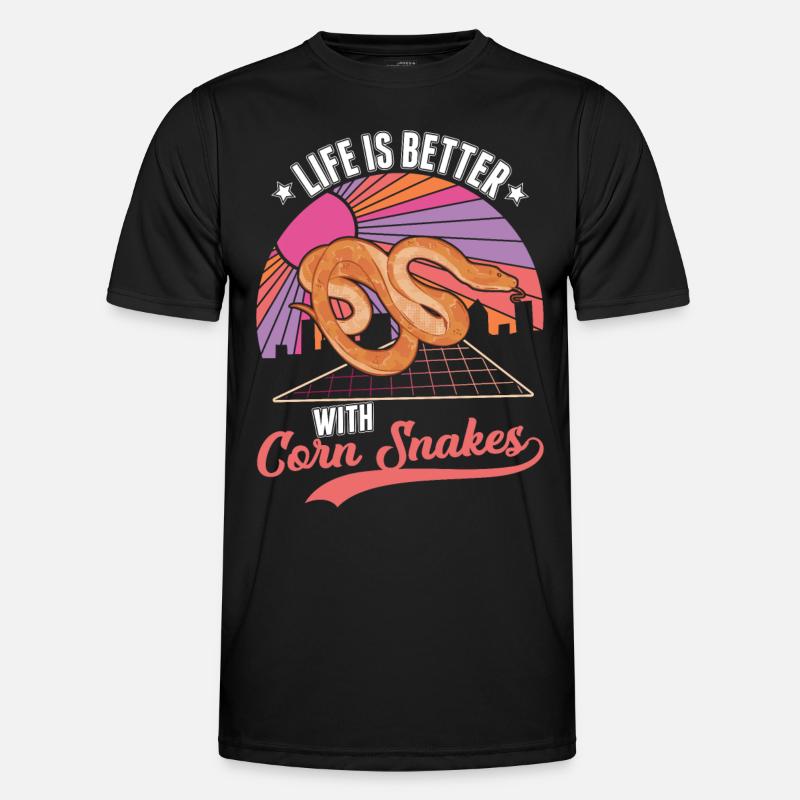 Life is better with a corn snake Men's Functional T-Shirt