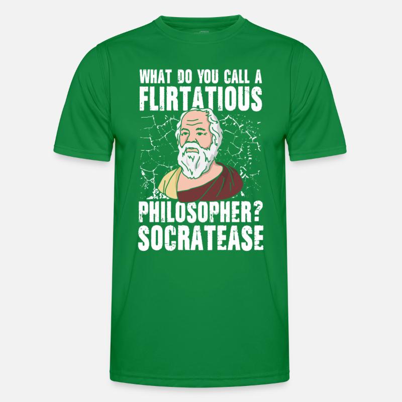 Flirtatious Philosopher Socratease Männer Funktions-T-Shirt