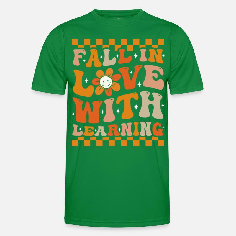 Verlieben Sie sich in Learning Groovy Fall Männer Funktions-T-Shirt