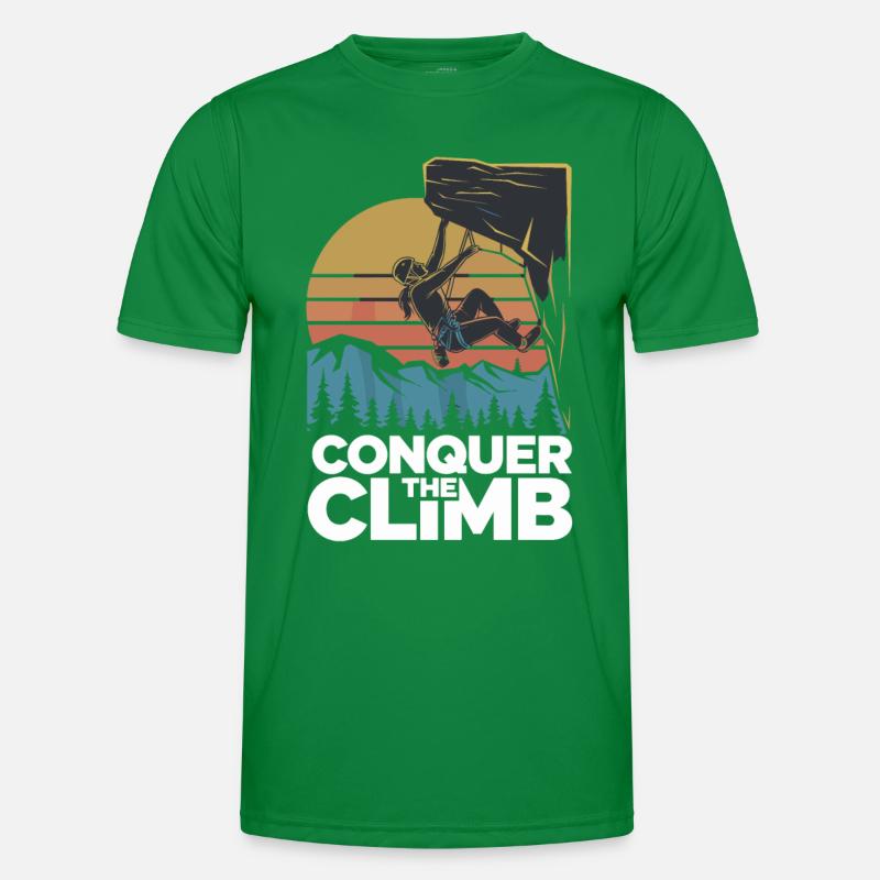 Conquer The Climb Männer Funktions-T-Shirt