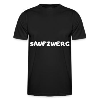 Saufzwerg Männertag Vatertag Himmelfahrt saufen - Männer Funktions-T-Shirt - Schwarz - Vorne - AI Model Male 178 dark (178cm)