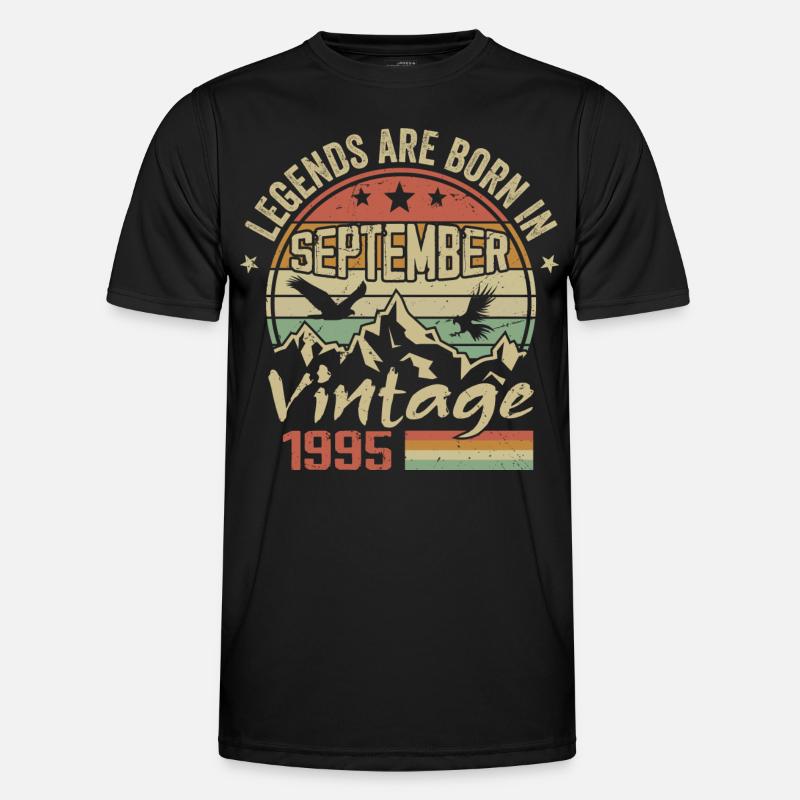 September 1995 Birthday Gift September 1995 - Men's Functional T-Shirt - black