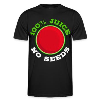 Funny Vasectomy Sterilization Watermelon - Men's Functional T-Shirt - black - Front - AI Model Male 178 dark (178cm)