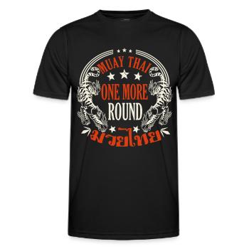 Muay Thai Un autre cadeau de boxe thaïlandaise ronde - T-shirt sport Homme - noir - Devant - AI Model Male 178 dark (178cm)