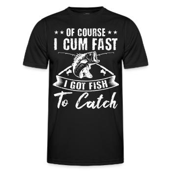 J’ai rapidement du poisson pour attraper des pêcheurs pêcheurs - T-shirt sport Homme - noir - Devant - AI Model Male 178 dark (178cm)