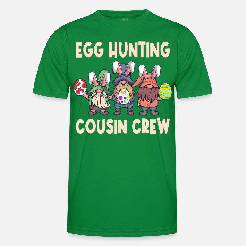 Egg Hunting Cousin Crew Easter Gnome Oaster Rabbit Men's Functional T-Shirt