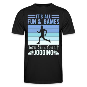 Cadeau de course XC amusant XC Runner Edition - T-shirt sport Homme - noir - Devant - AI Model Male 178 dark (178cm)