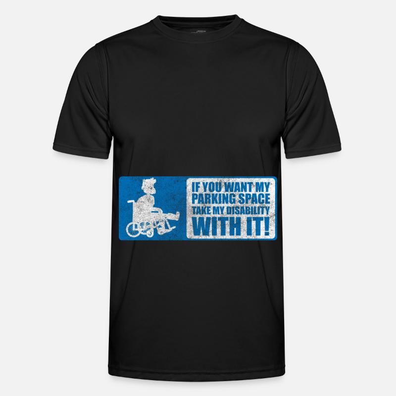Behinderung Handicap Männer Funktions-T-Shirt