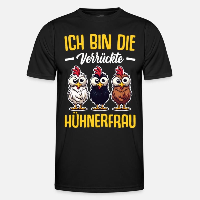 Huhn Hühner Mutter Oma Geschenk Sprüche Männer Funktions-T-Shirt