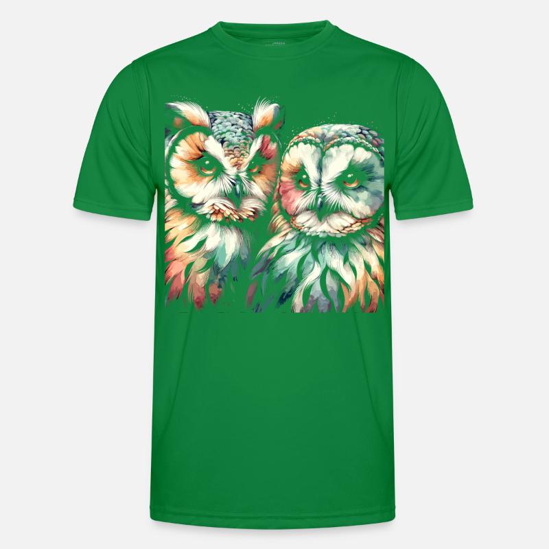 Eule Kunst Geschenk Geburtstag Männer Funktions-T-Shirt