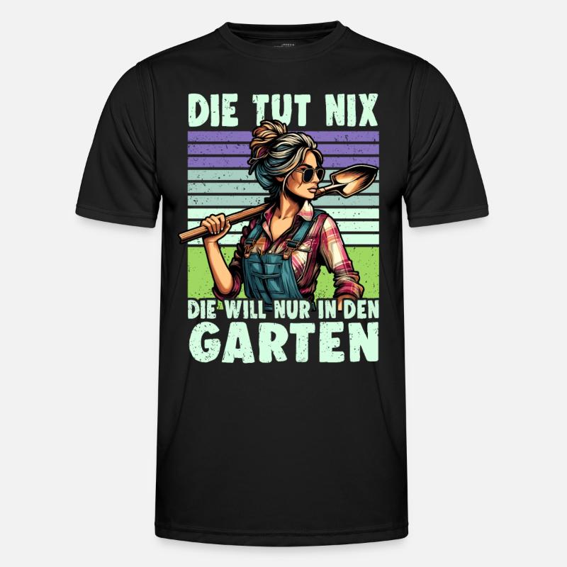 Garten Geschenk Gärtnerin Geburtstag Geschenk - Männer Funktions-T-Shirt - Schwarz