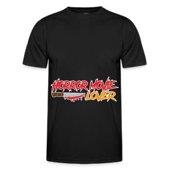 Horrorfilm Horror Horrorfilm Fan Geschenk - Männer Funktions-T-Shirt - Schwarz - Vorne - AI Model Male 178 dark (178cm)