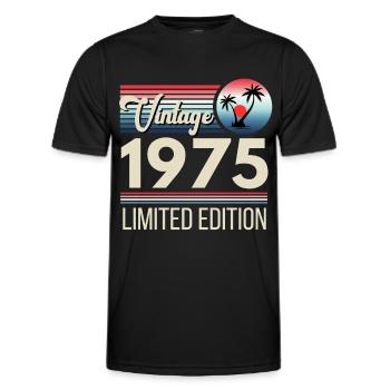 vintage 19è5 limited edition - T-shirt sport Homme - noir - Devant - AI Model Male 178 dark (178cm)