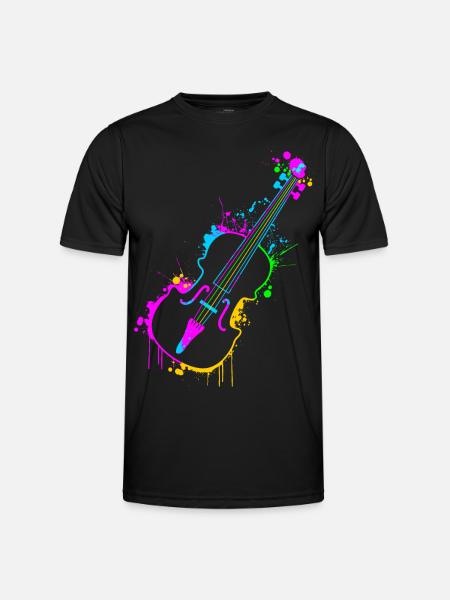 Violin - Men's Functional T-Shirt - black