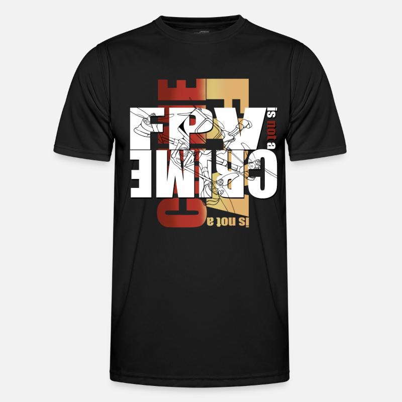 FPV Drone Drones - Men's Functional T-Shirt - black