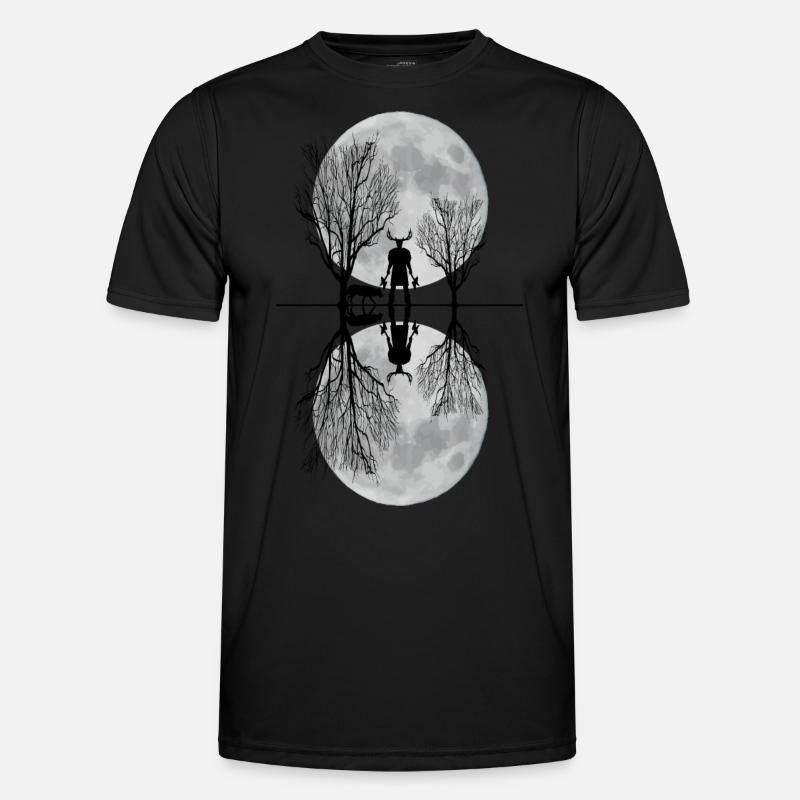 Mann Im Wald Männer Funktions-T-Shirt