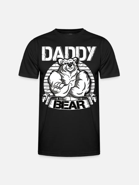 Daddy Bear - Men's Functional T-Shirt - black