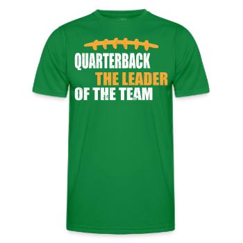 Joueur de football américain Quarterback The Leader - T-shirt sport Homme - vert - Devant - AI Model Male 178 dark (178cm)
