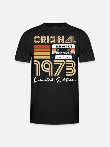 50. Geburtstag Jahrgang 1973 Original 1973 - Funktions-T-shirt herr - svart