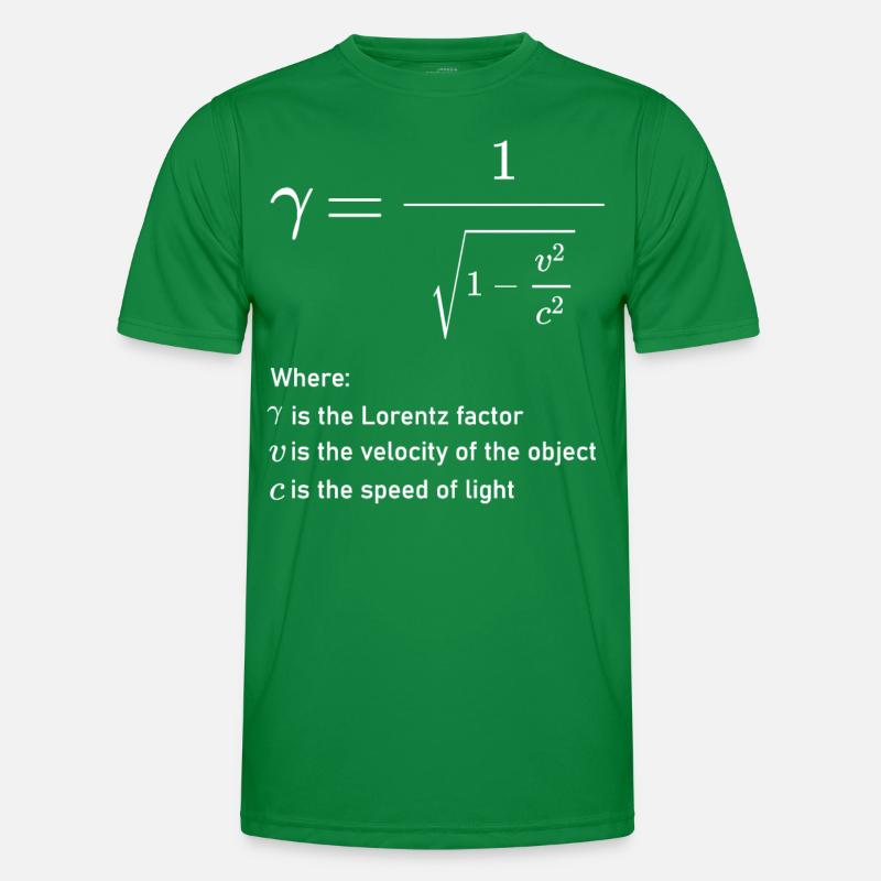 Lorentz Factor of Special Relativity Mathematical Männer Funktions-T-Shirt