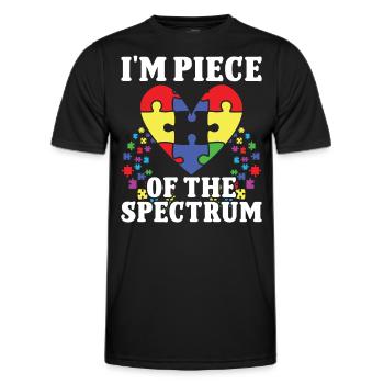 Autismus Piece Of Spectrum Autism Awareness - Men's Functional T-Shirt - black - Front - AI Model Male 178 dark (178cm)