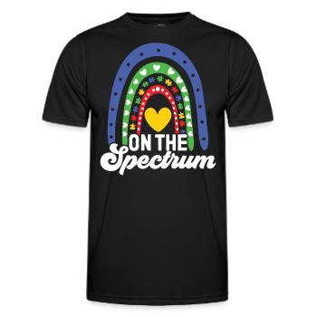 Autismus On The Spectrum Autism Awareness - Men's Functional T-Shirt - black - Front - AI Model Male 178 dark (178cm)