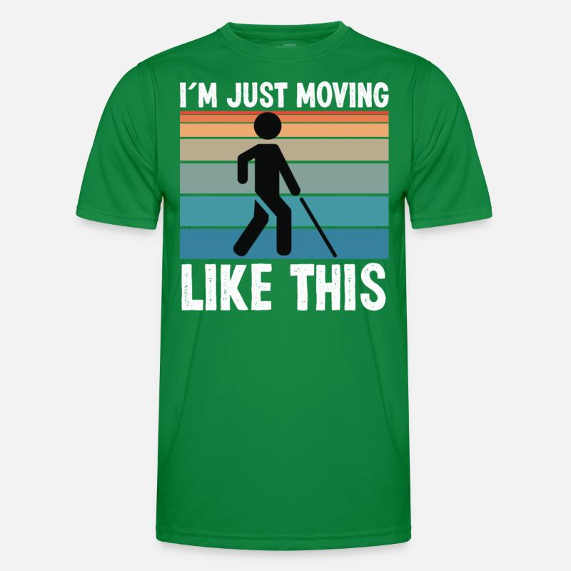 Blindheit Just Moving Like This Blinde Menschen Männer Funktions-T-Shirt