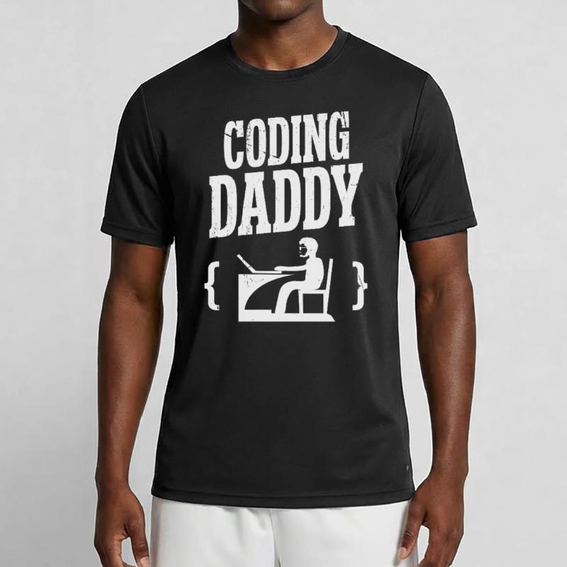 Software Developer Coding Daddy Programmer Geek Men's Functional T-Shirt