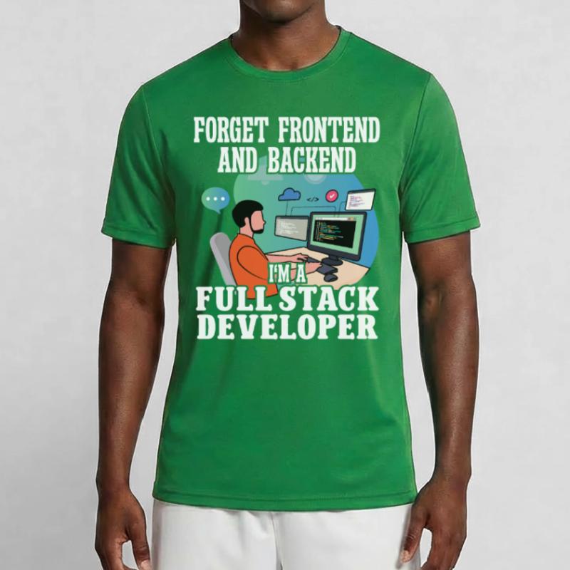 Softwareentwickler Full Stack Developer Coder Geek Männer Funktions-T-Shirt