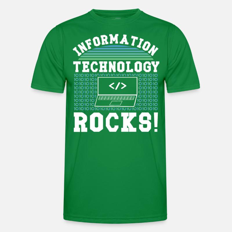 Software Developer Information Technology Rocks Men's Functional T-Shirt