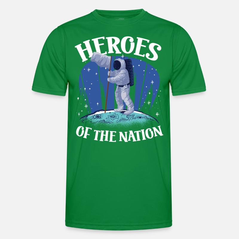 Astronaute Héros De La Nation Spaceman L’espace T-shirt sport Homme