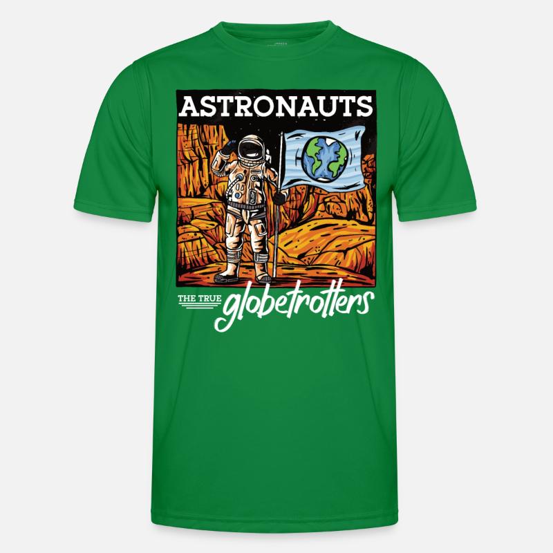Astronautes True Globetrotters Spaceman Space T-shirt sport Homme