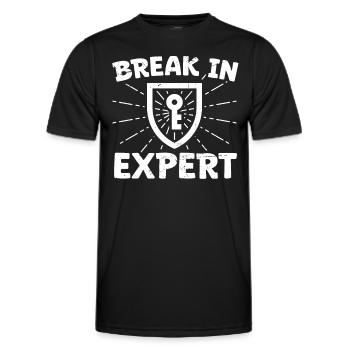 Locksmith Break In Expert Locksmith Lock - Men's Functional T-Shirt - black - Front - AI Model Male 178 dark (178cm)