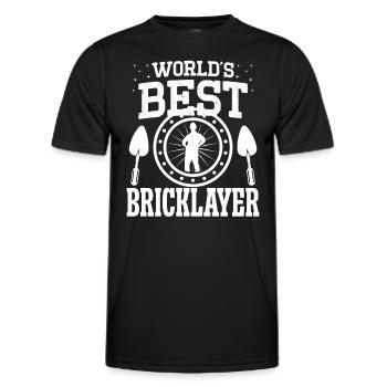 Maçon Worlds Best Maçonnerie de maçon - T-shirt sport Homme - noir - Devant - AI Model Male 178 dark (178cm)
