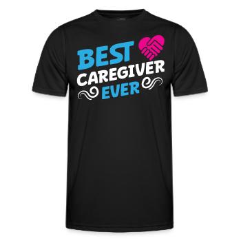 Infirmière gériatrique Meilleur soignant de tous les temps Soignant Soignant Soins infirmiers - T-shirt sport Homme - noir - Devant - AI Model Male 178 dark (178cm)