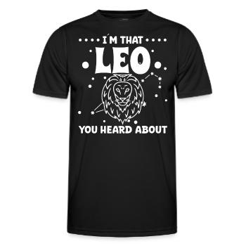 Astrology That Leo You Heard About Esotericism - Men's Functional T-Shirt - black - Front - AI Model Male 178 dark (178cm)