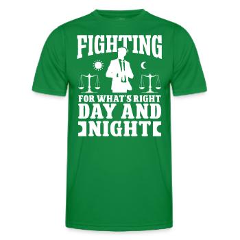 Avocat se battant pour quel droit Avocat Avocat - T-shirt sport Homme - vert - Devant - AI Model Male 178 dark (178cm)
